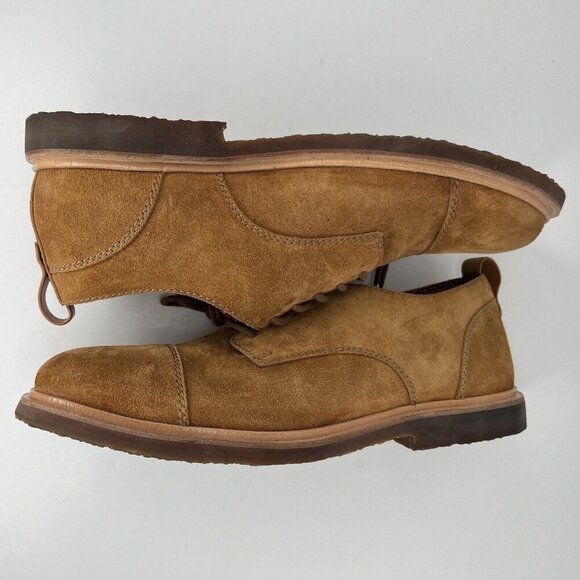 Kenneth Cole Gentle Souls NuBuck Brown Suede Oxford Mens Size 11.5M Loafers